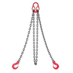 Chain Sling, 5/16 in x 10 ft Lifting Chains with 2 Leg Grab Hooks, Heavy Duty G80 Alloy Steel Lifting Sling, 7000LBS Capacity