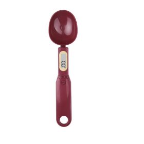 Kitchen Scale Measuring Spoon Scale (Option: Purplish Red)