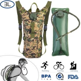 Tactical Hydration Pack 3L Water Bladder Adjustable Water Drink Backpack (Option: Jungle-3L)