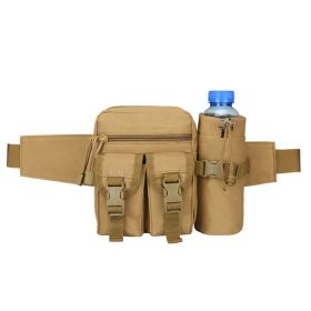 Hiking Cycling Outdoors Waterproof Wearproof Lightweight Waist Bag (Color: Khaki, Type: Waist Bag)