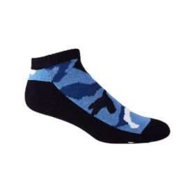 Camouflage Low Cut Socks (Pack: 1-Pack, Color: Blue)