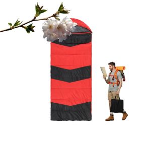 Lightweight Sleeping Bag with USB Powered Heating Pads for Hiking (Color: Red & Black, Type: Sleeping Pad)
